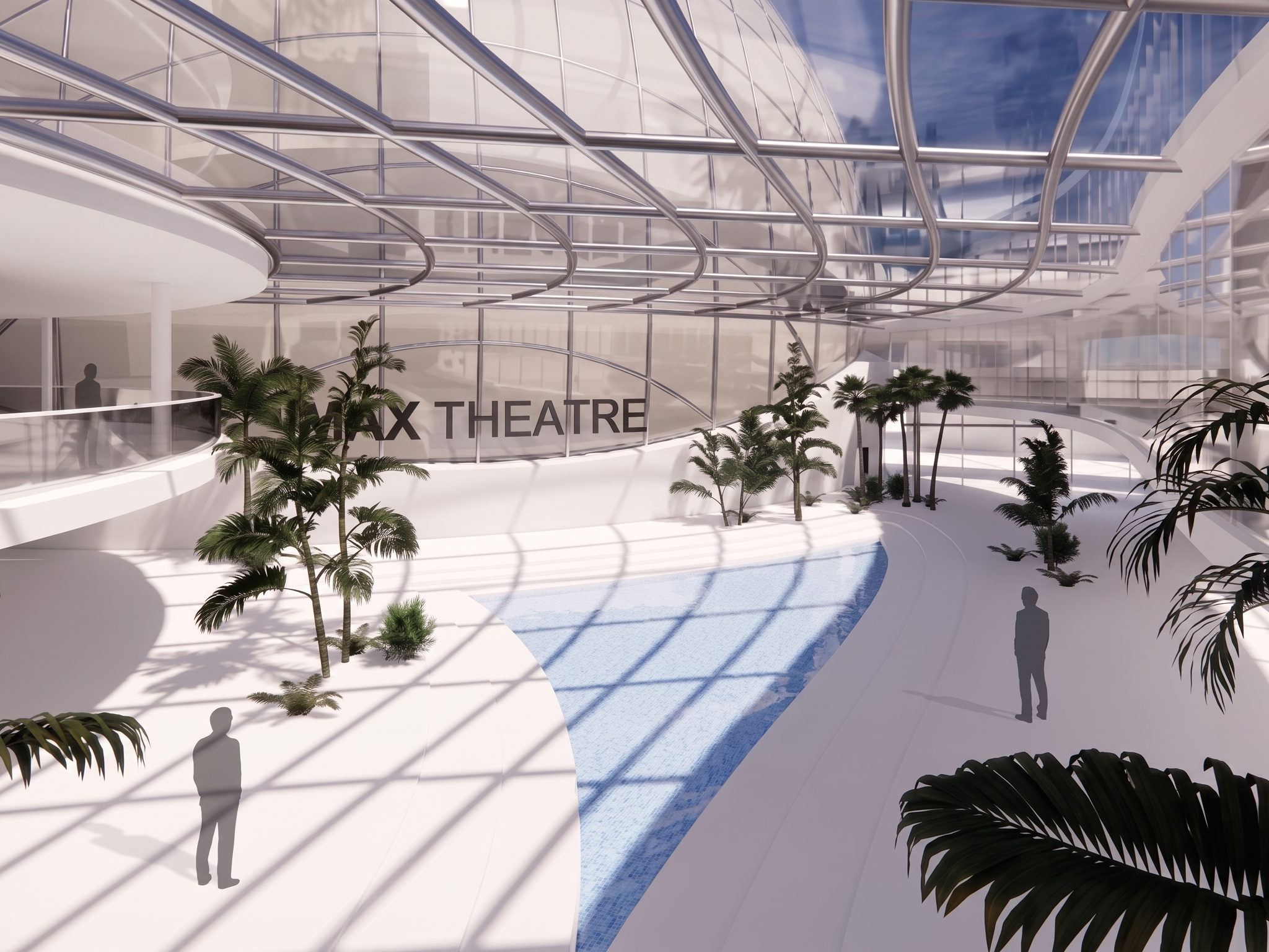 IMAX Dome Theatre interior concept render