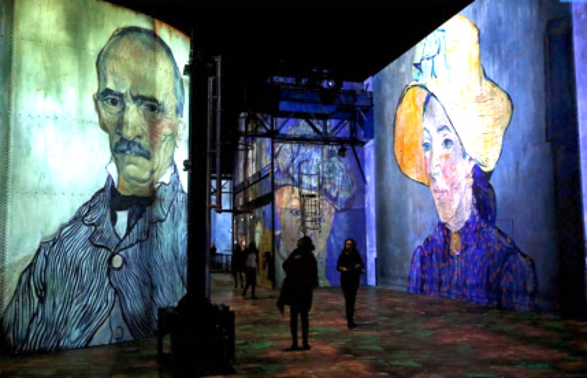 Immersive VR gallery with Van Gogh portraits